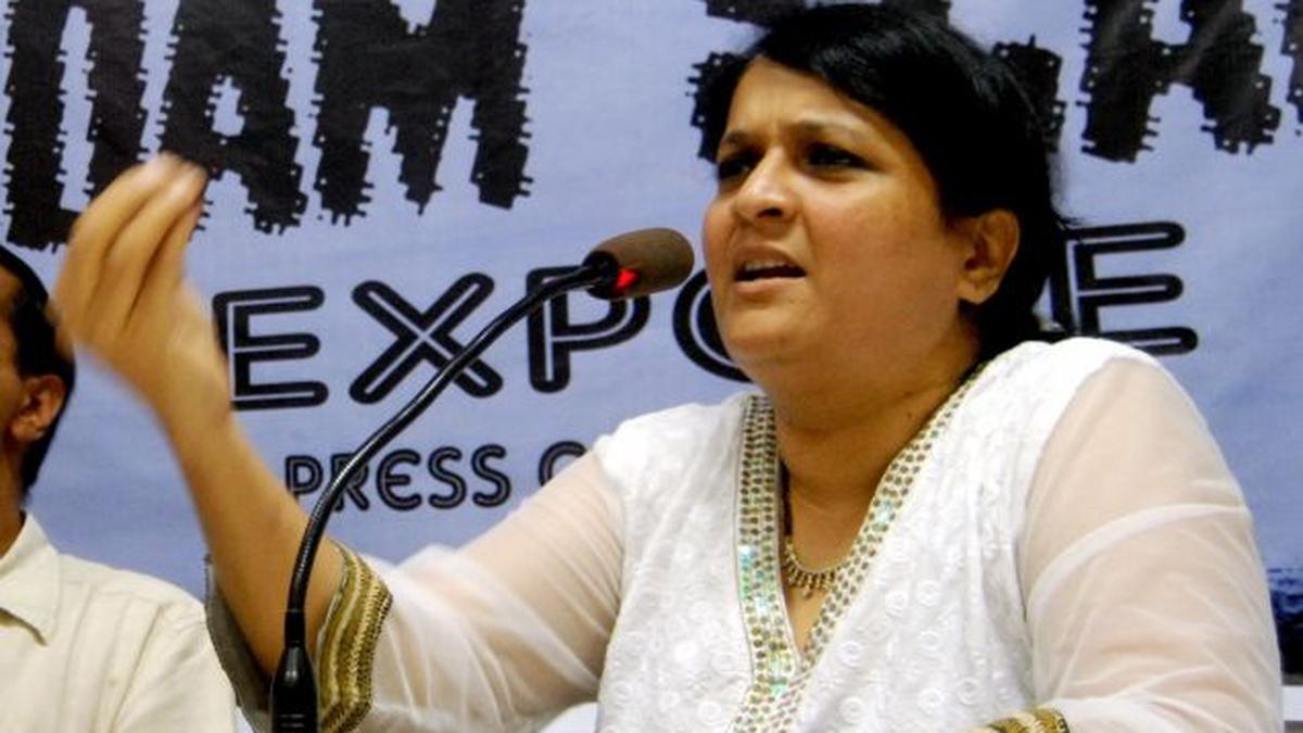 No question of apology, says Anjali Damania The Hindu